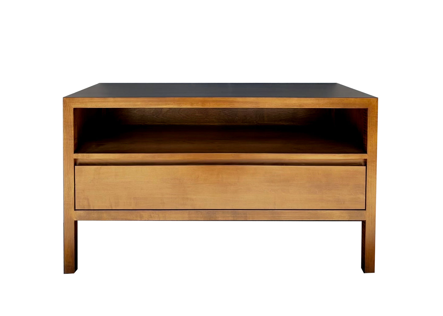 Sula Nightstand Front in Maple | Custom Example