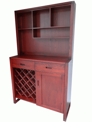 Custom Tangent Buffet & Hutch - solid oak, locally built, made to order