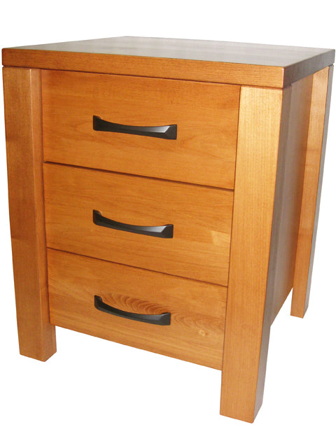 Boxwood 3 Drawer Nightstand - front angle