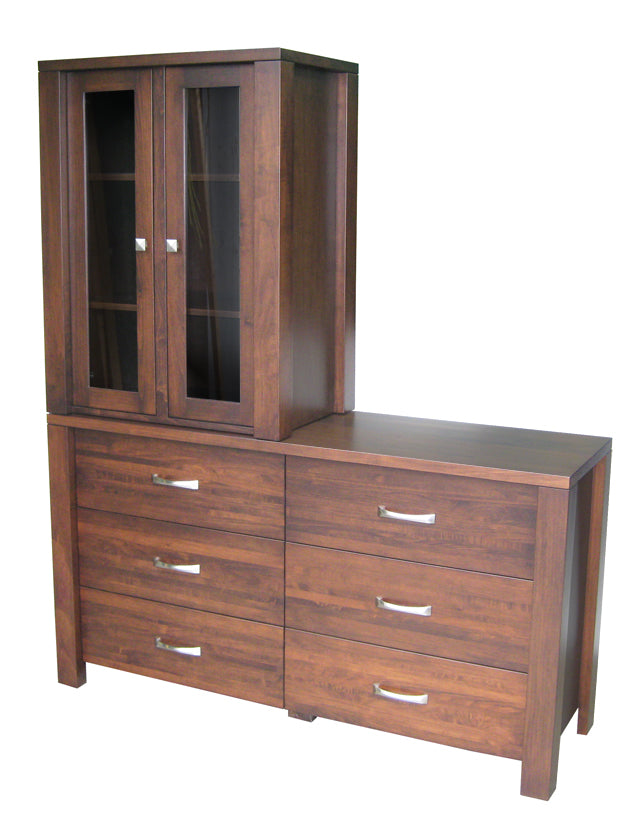 6 drawer dresser with hutch