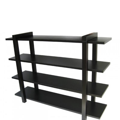 boxwood bookcase with custom posts