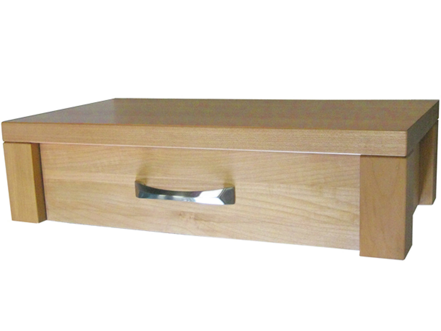 Boxwood Floating Nightstand, an in-house design, solid wood and fully customizable