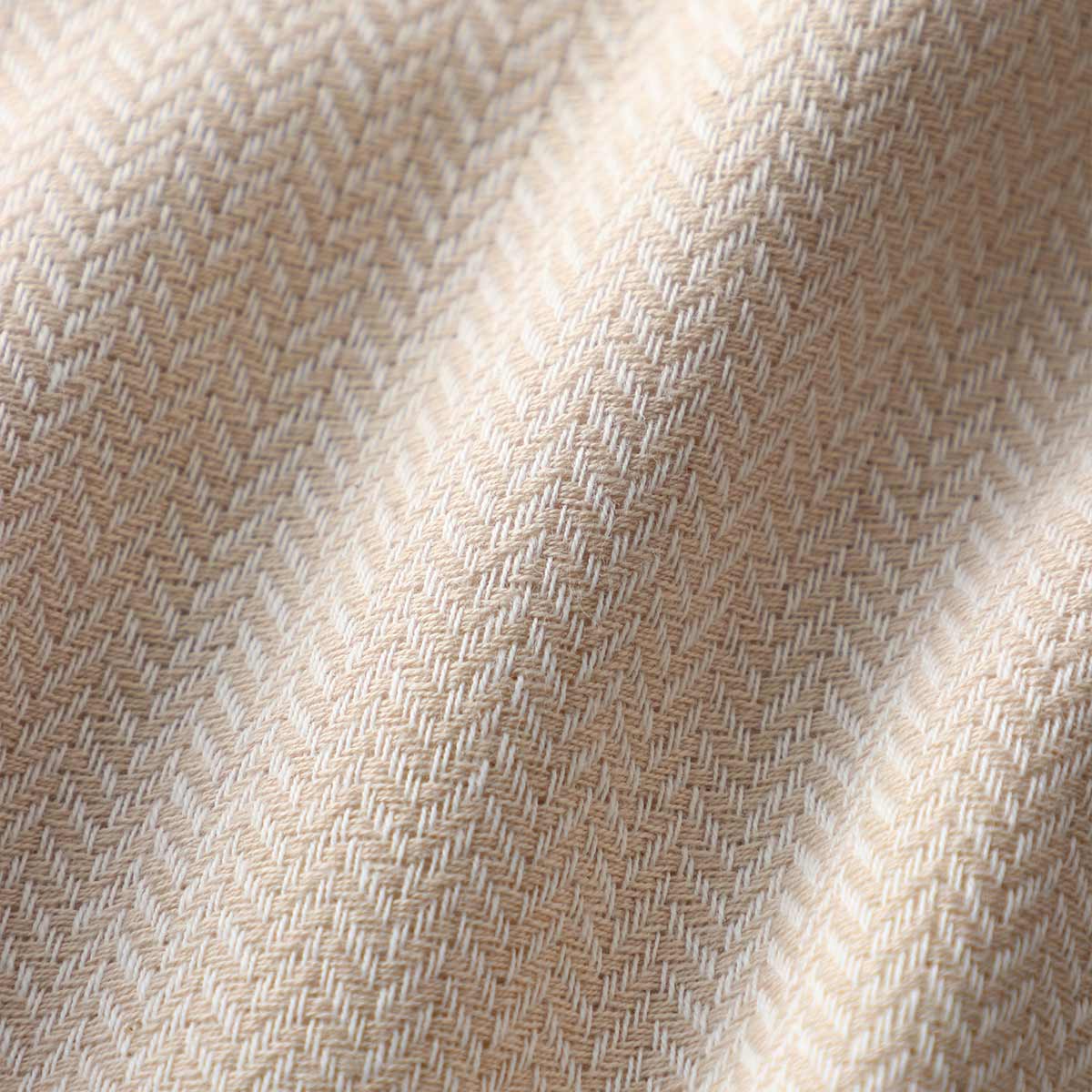 Coffee dyed organic gauze and pile towel - detail 2