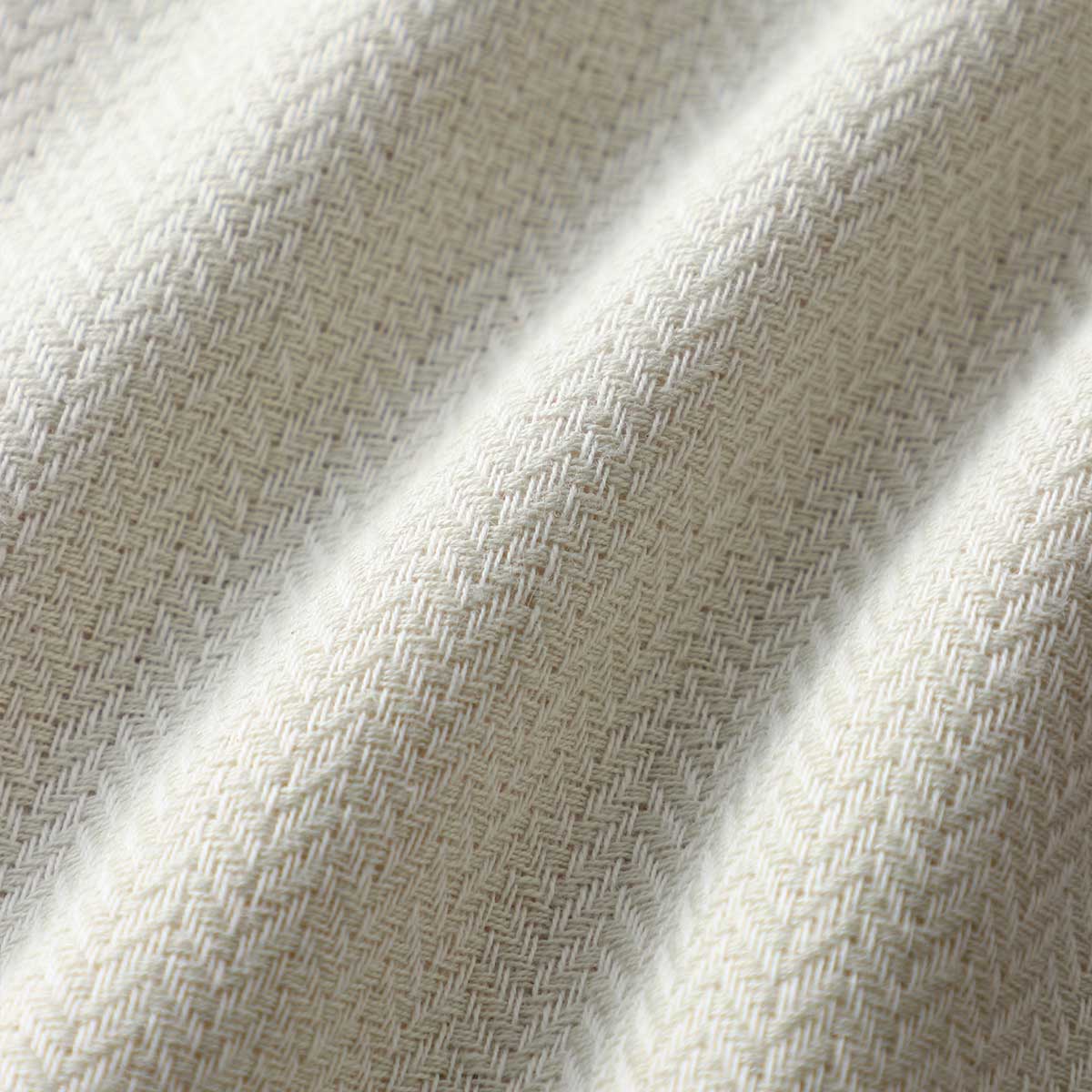 Tea dyed organic gauze and pile towel - detail 2