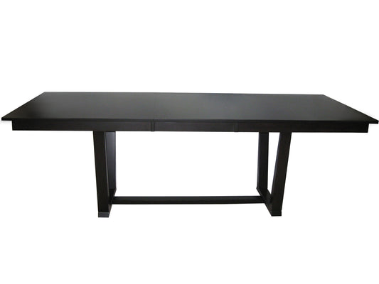 Adam Dining Table, part of our exclusive Tangent design line, built to order in solid wood in BC, Canada.