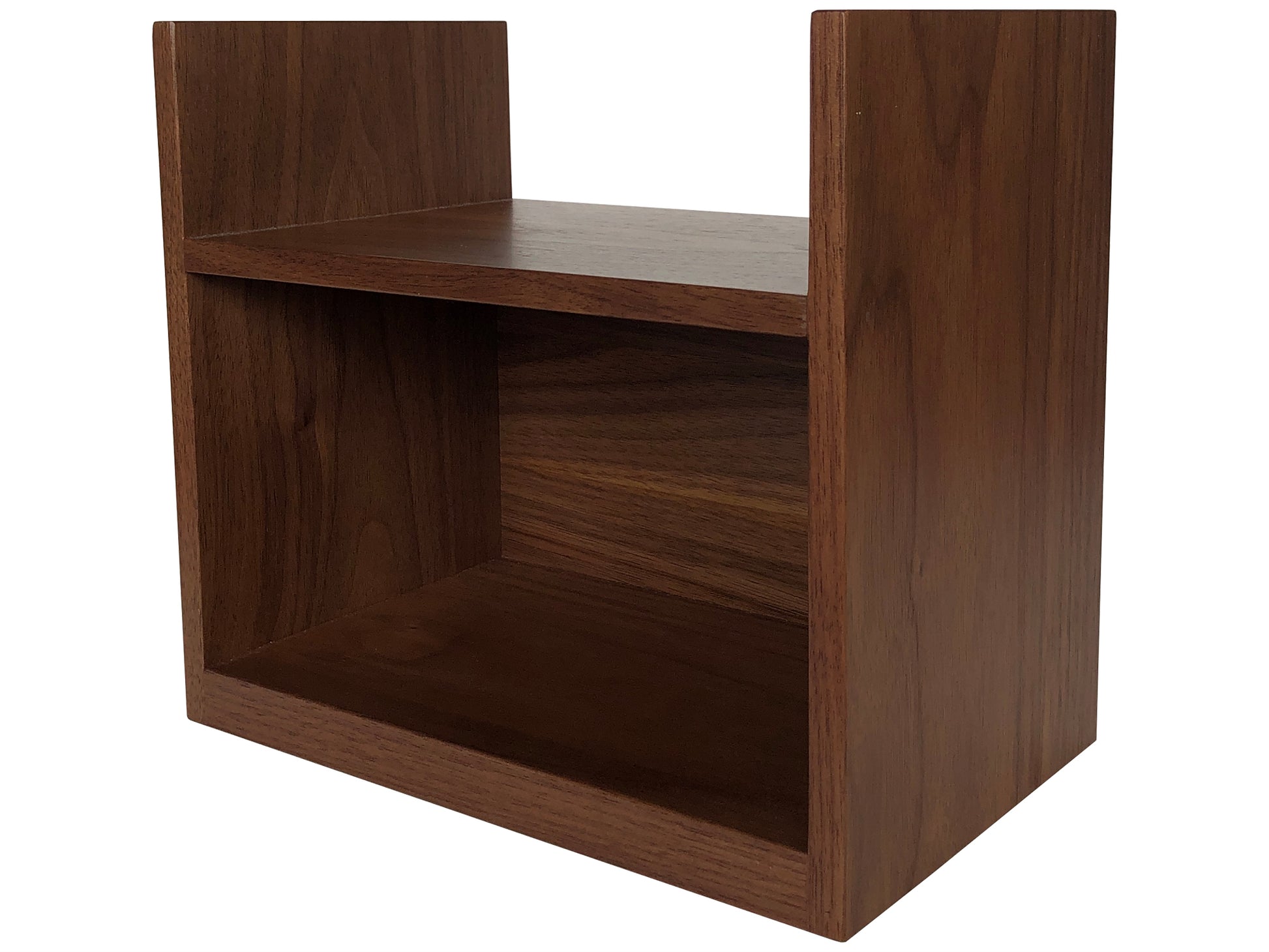 Bonnie Organizer, built locally in BC of solid Walnut with a clear finish