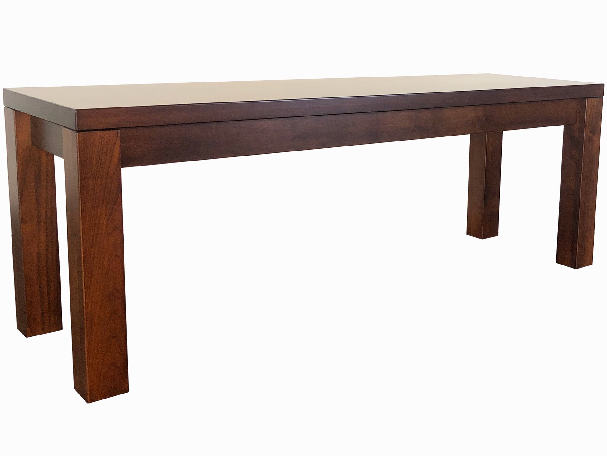 Boxwood Bench, solid wood, Canadian built  custom furniture,