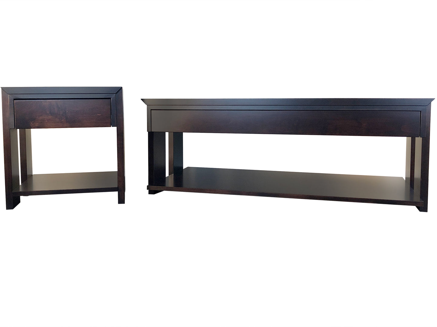 Chesterman End Table - shown with coffee table