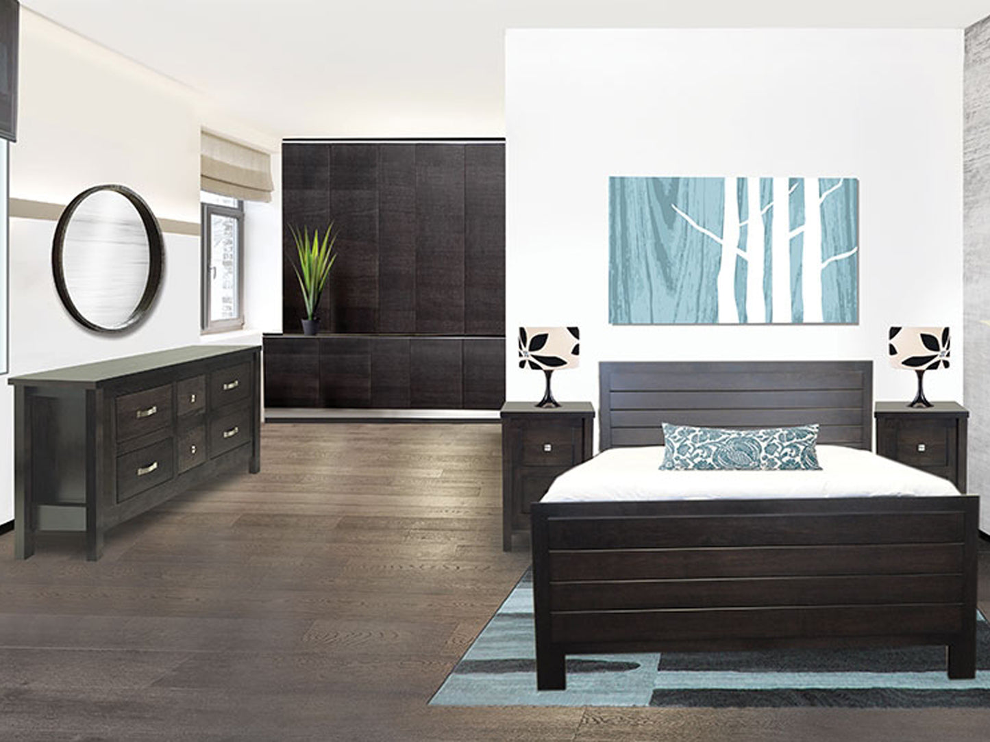 Bowen bed - solid wood, locally made, Canadian made, built to order