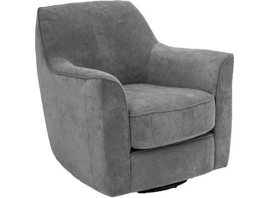 Diesel swivel armchair by Van Gogh - solid wood frame, fully upholstered, locally built, made to order furniture, Canadian made