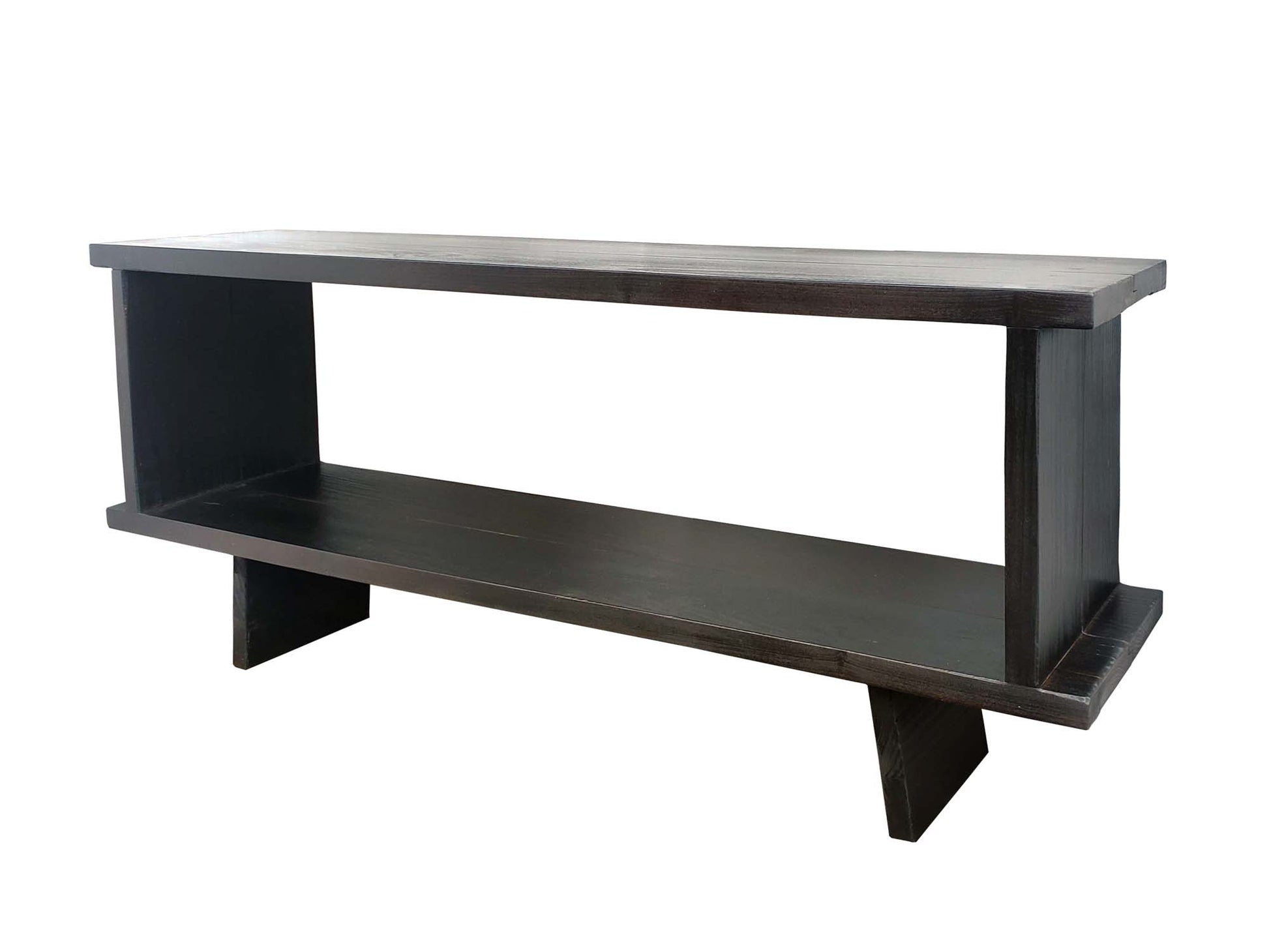 Kawai Entertainment Unit with Sugi Ban finish- angle view   | Sugi Ban