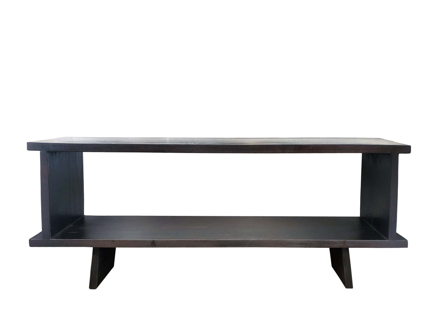 Kawai Entertainment Unit with Sugi Ban charred finish, made of solid wood, built in BC. | Sugi Ban