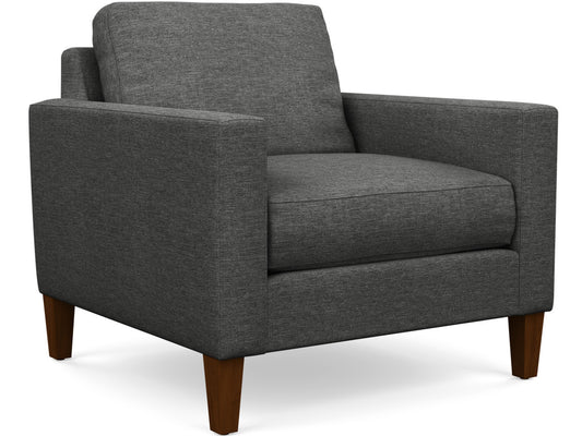 Kent Chair by Stylus- solid wood frame, fully upholstered, locally built, made to order furniture, Canadian made