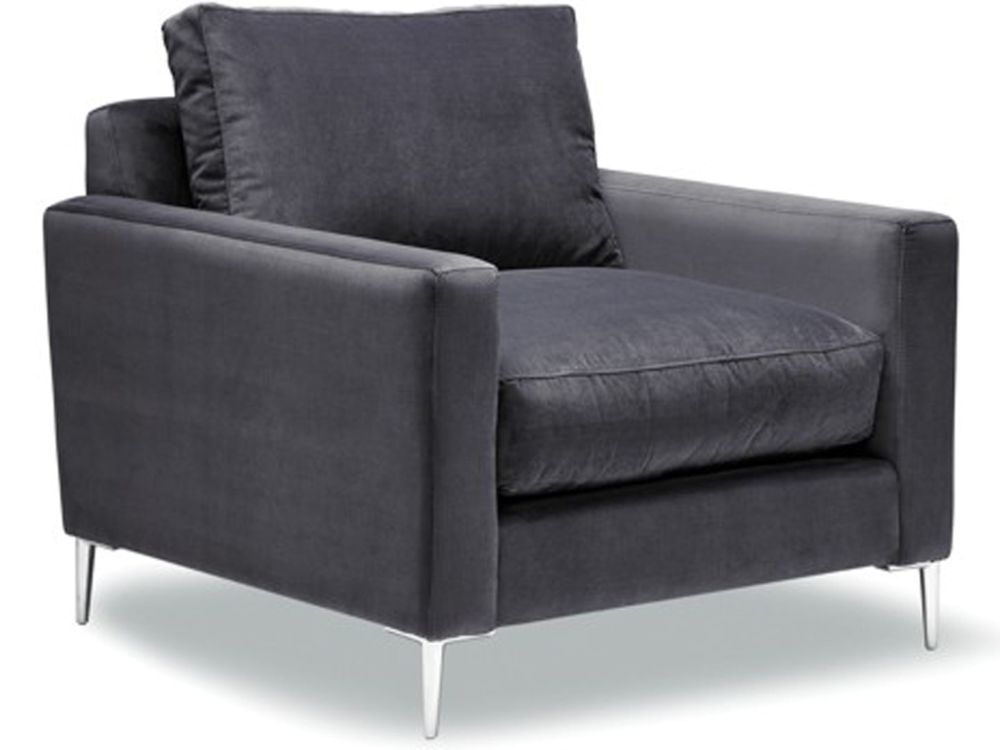 Lark Chair by Stylus- solid wood frame, fully upholstered, locally built, made to order furniture, Canadian made