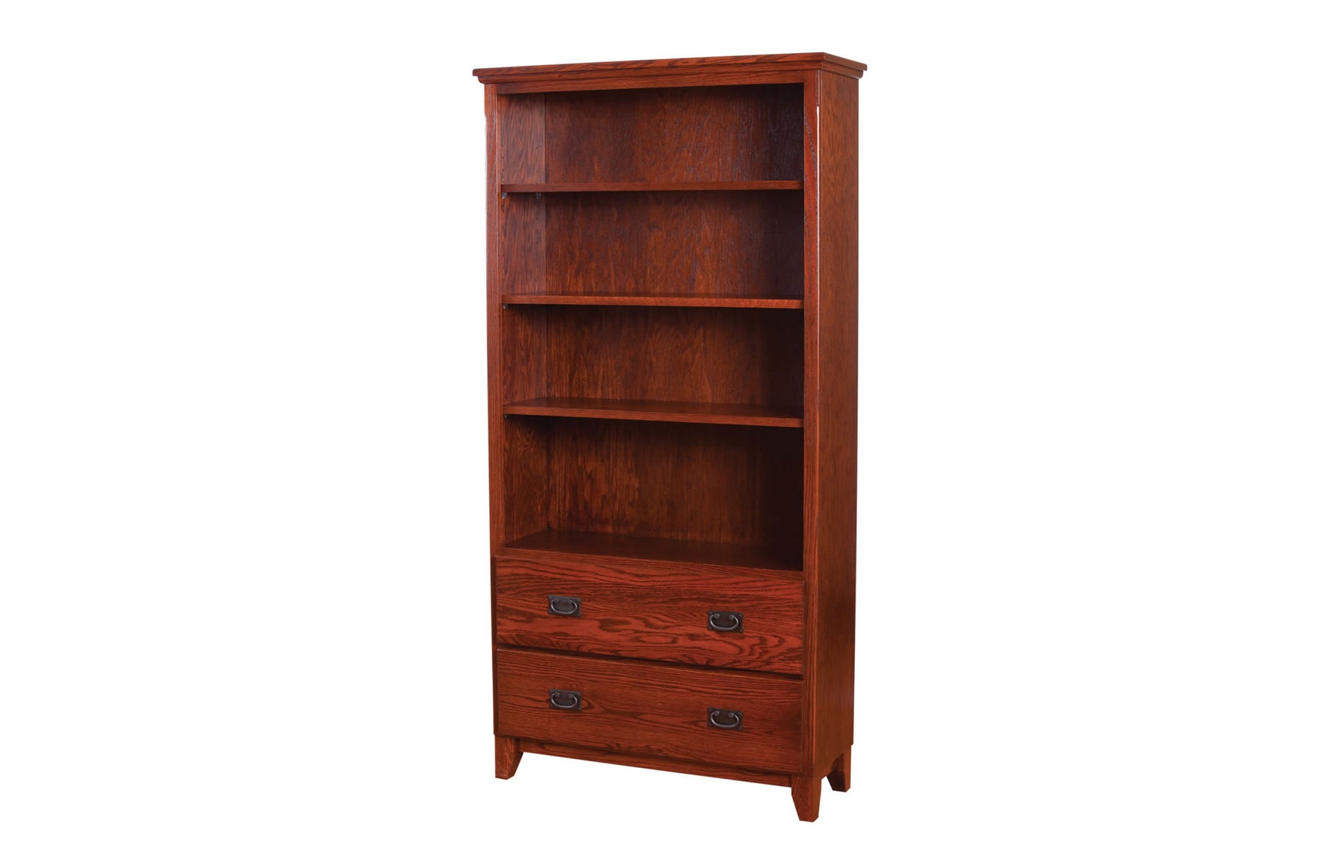 Mission Two Drawer Bookcase