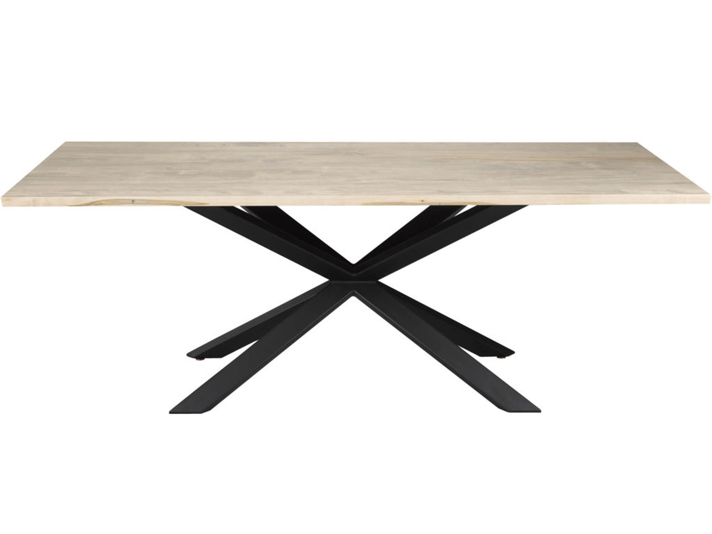 Norseman Dining table - solid wood, steel base, Canadian made.