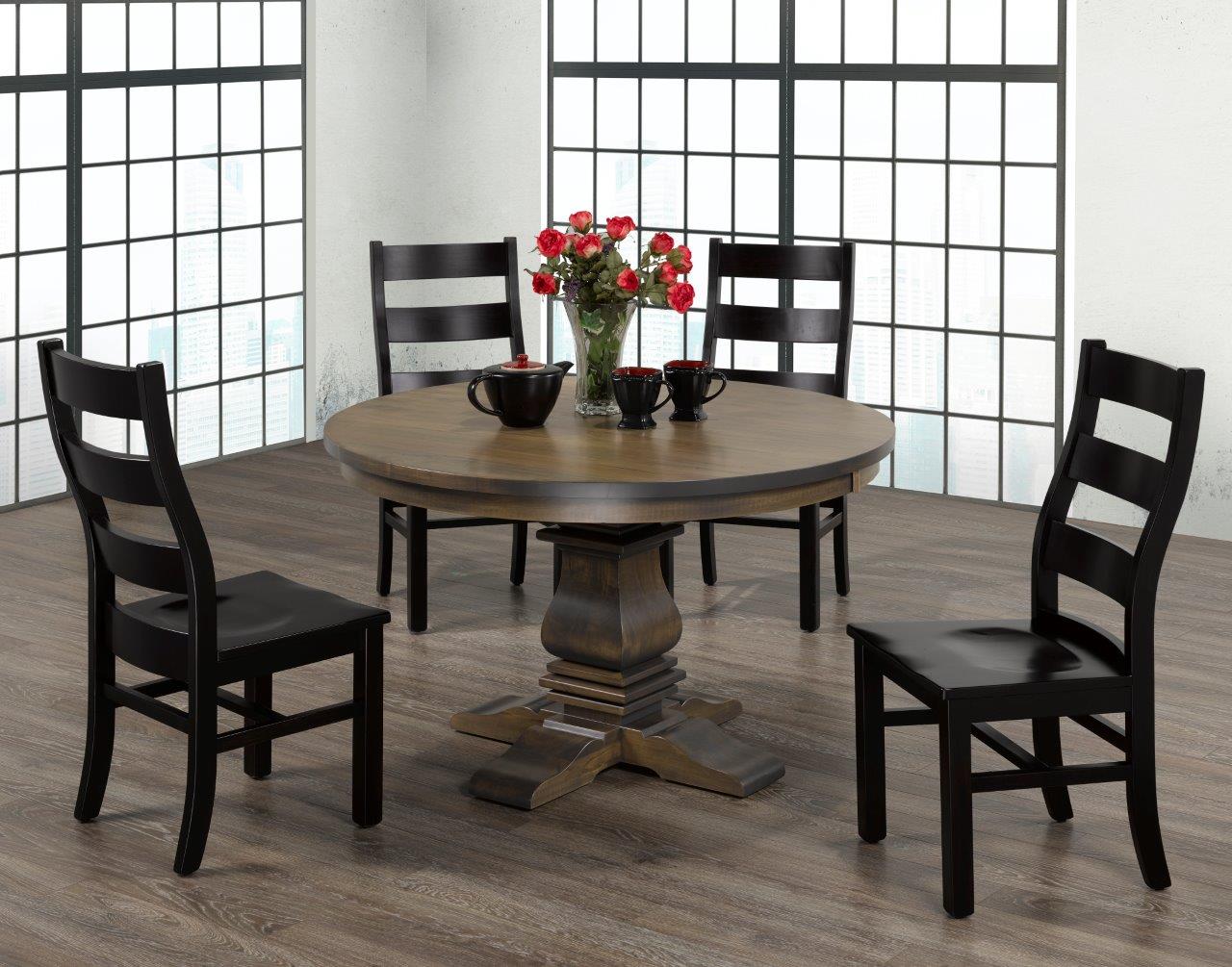 Spartan Pedestal Table - front view
