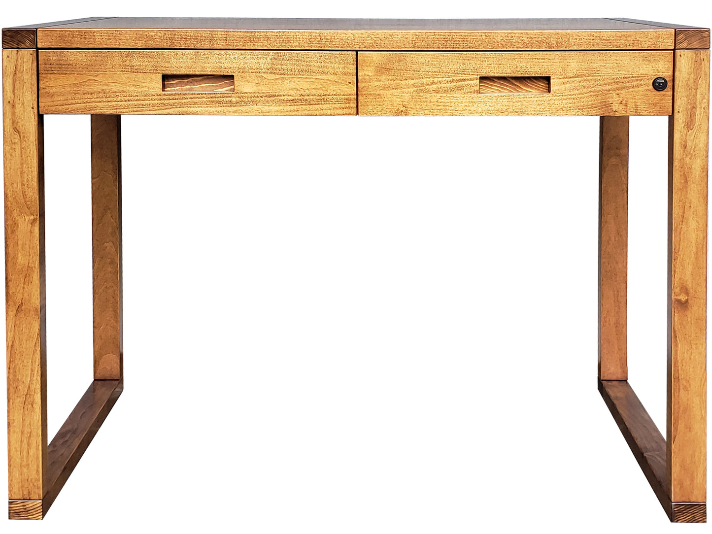 Tangent Sofa Table - lockable drawers
