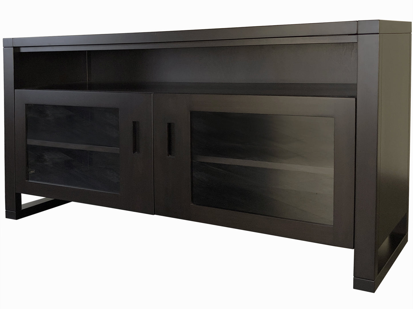 Tangent Condo Entertainment Unit - custom design. solid wood, locally built furniture