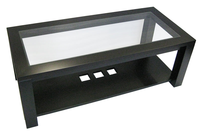 Boxwood Coffee Table -solid wood frame with glass insert option