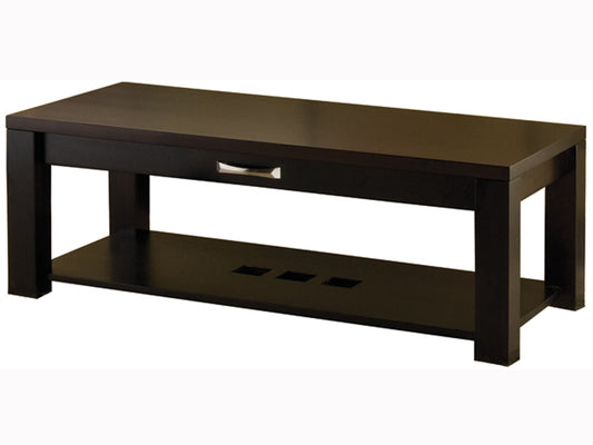 Boxwood Coffee Table, full size with drawer and shelf, solid wood and made in BC