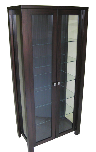 Boxwood Curio Cabinet - angle view