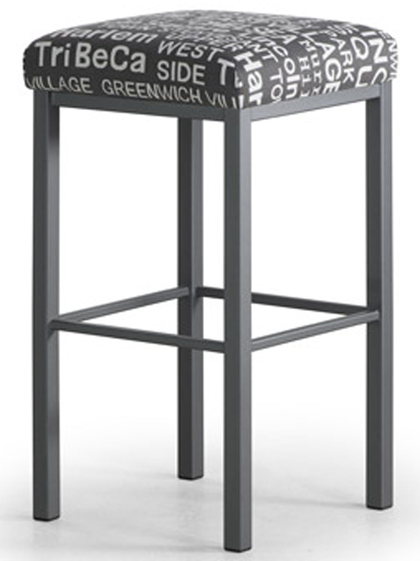 Day Bar Stool- welded steel, Canadian made, upholstered custom built furniture