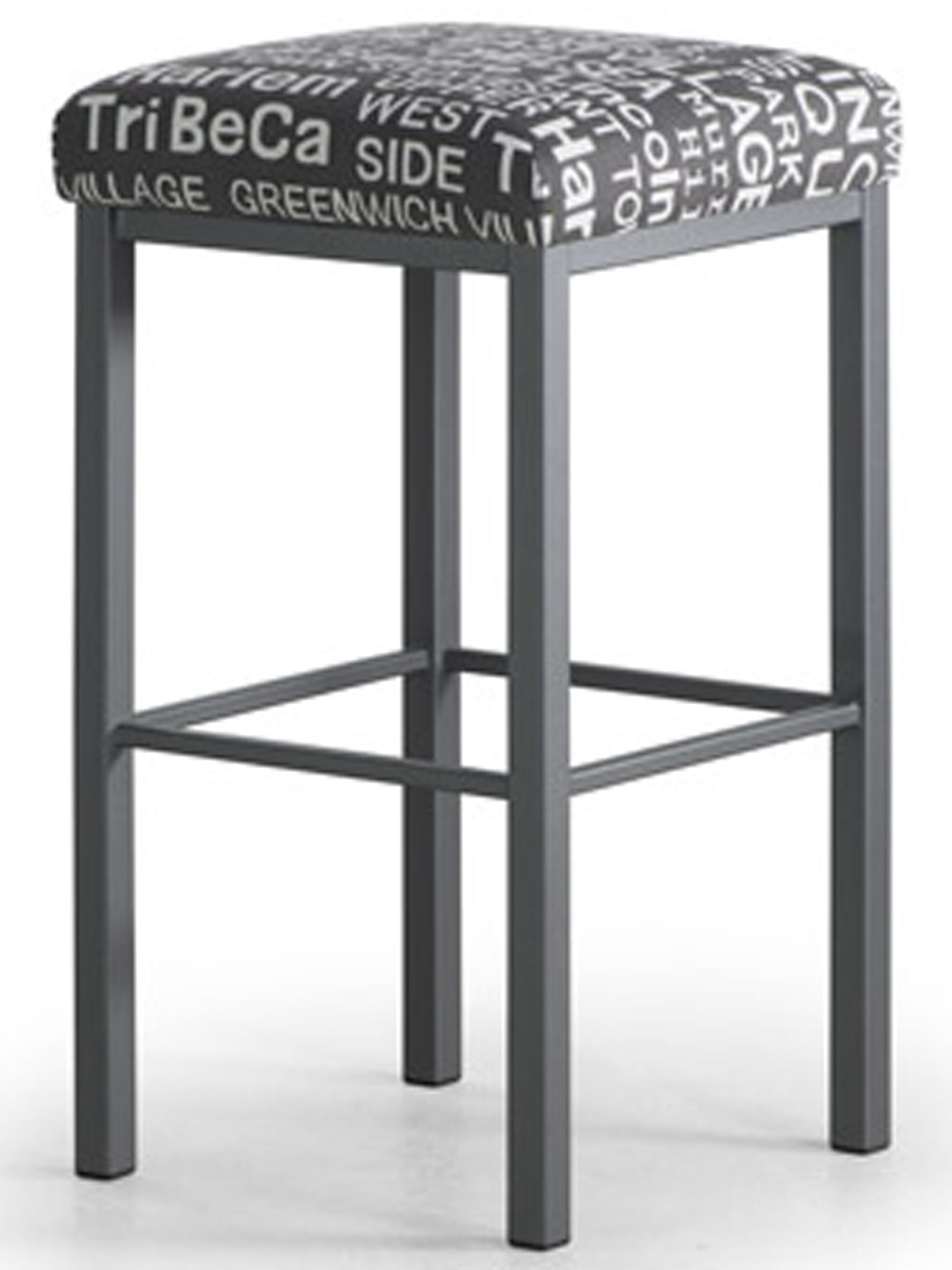 Day Bar Stool- welded steel, Canadian made, upholstered custom built furniture