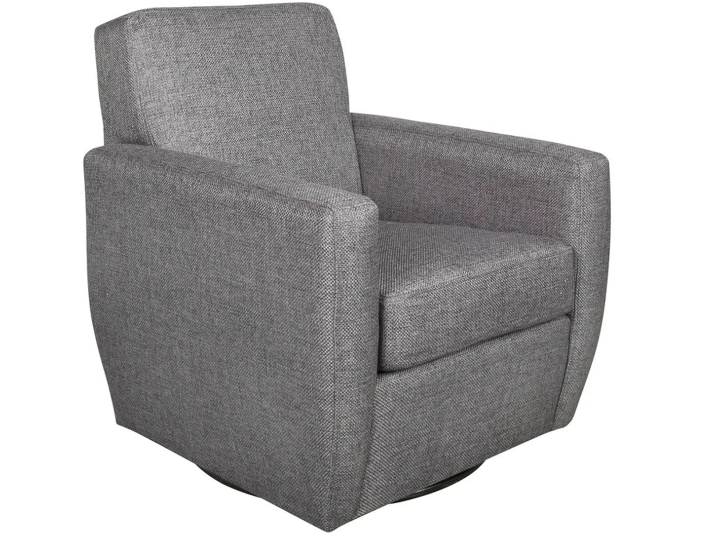 Noah Swivel chair by Vangogh - solid wood frame, fully upholstered, locally built, made to order furniture, Canadian made