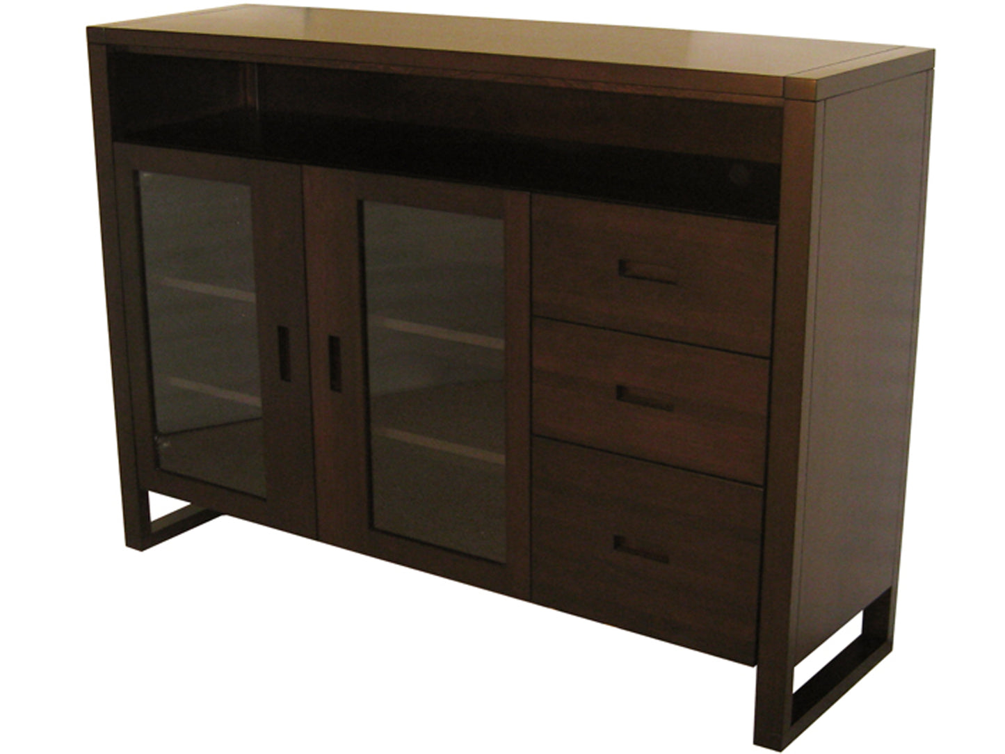 The Tangent Server, made of solid wood, is an in-house design built to order and Made in BC, Canada.