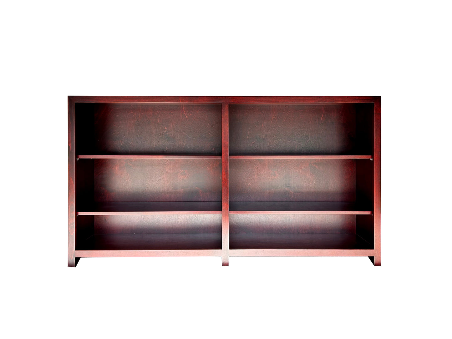 Coleman 65" x 36"h - Front view - Cherry stain