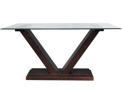 Ambassador table with glass top