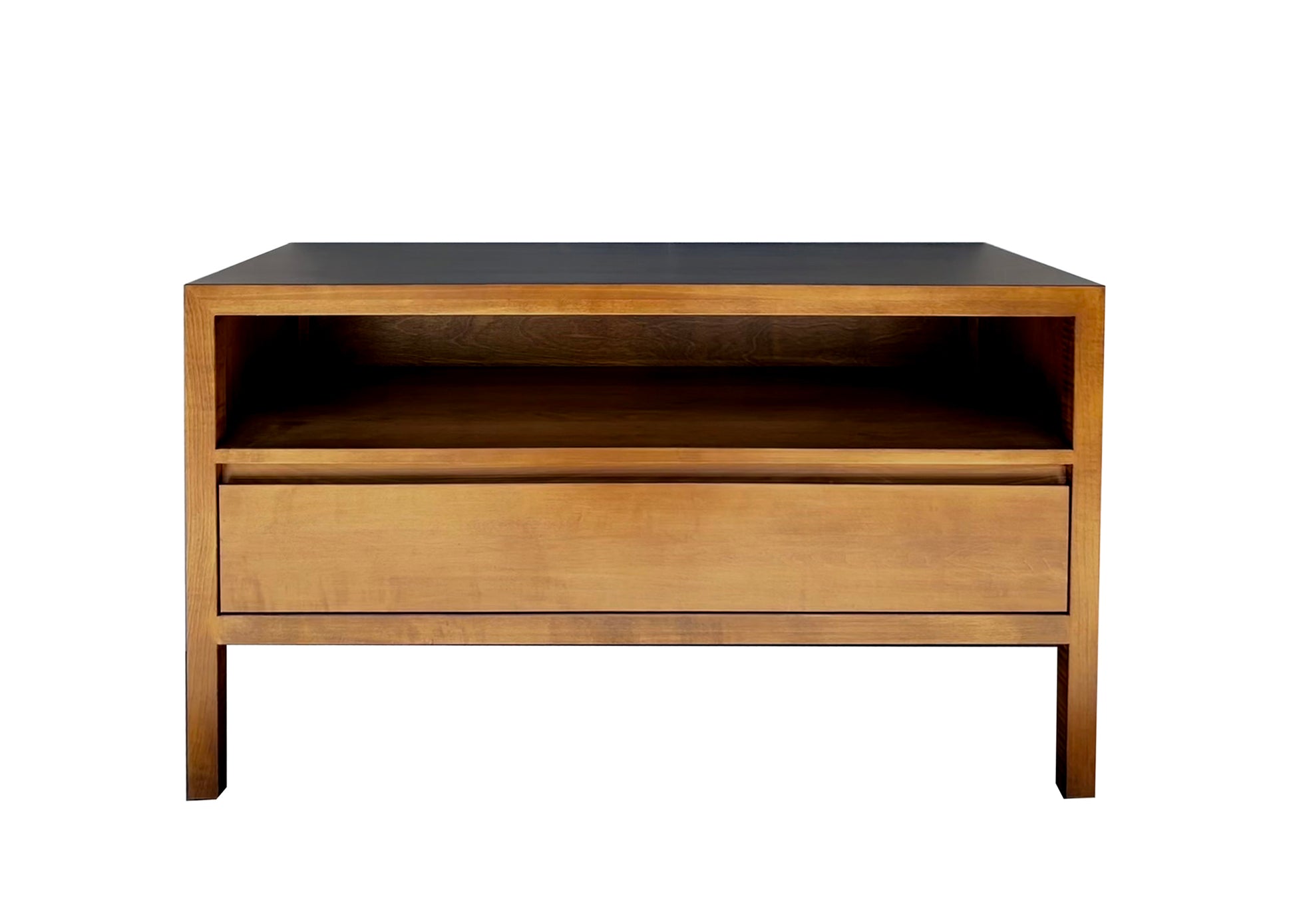 Sula Nightstand Front in Maple | Custom Example