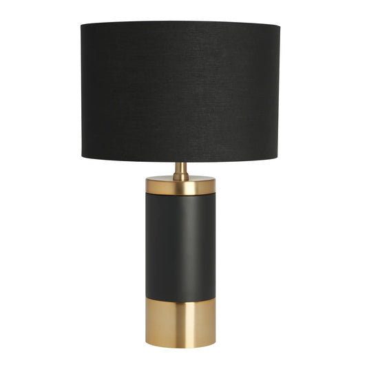 Loris Column Brass Cement Table Lamp