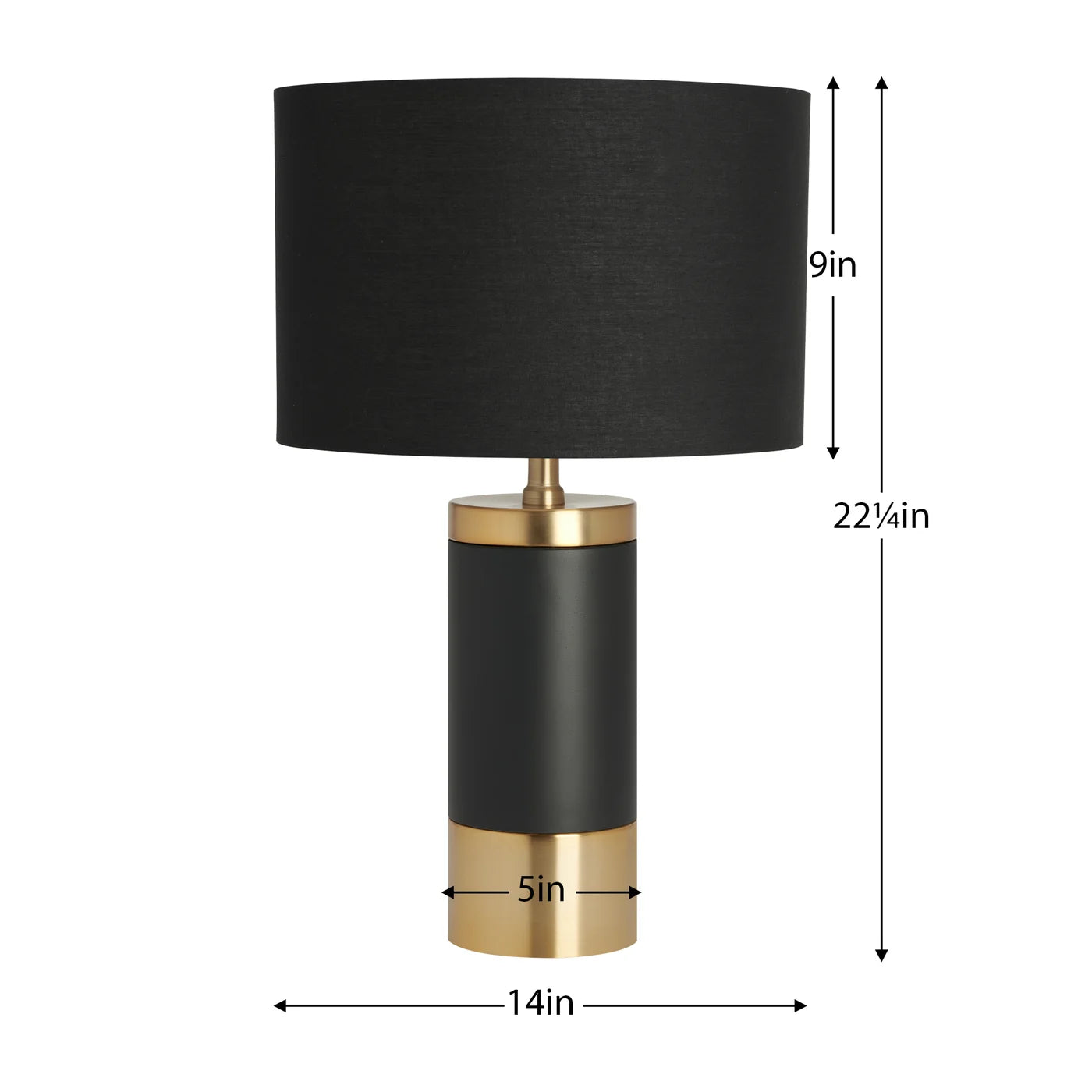 Loris Column Brass Cement Table Lamp