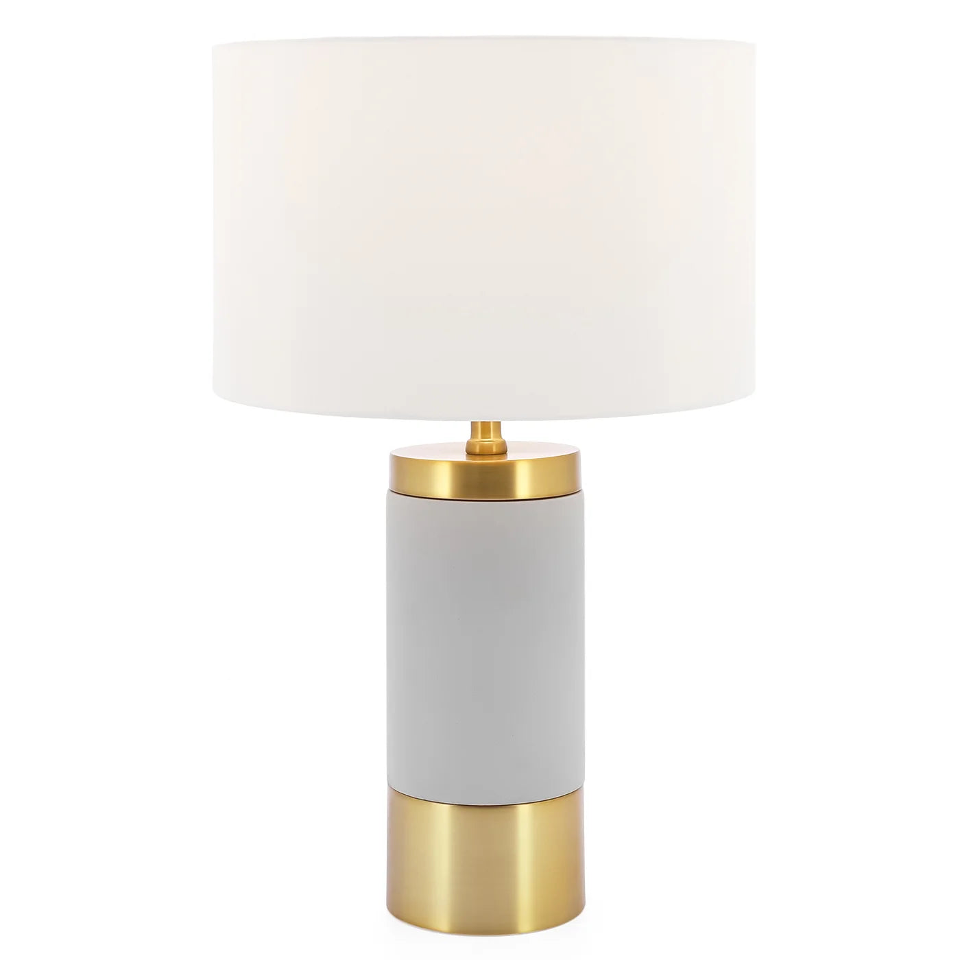 Loris Column Brass Cement Table Lamp