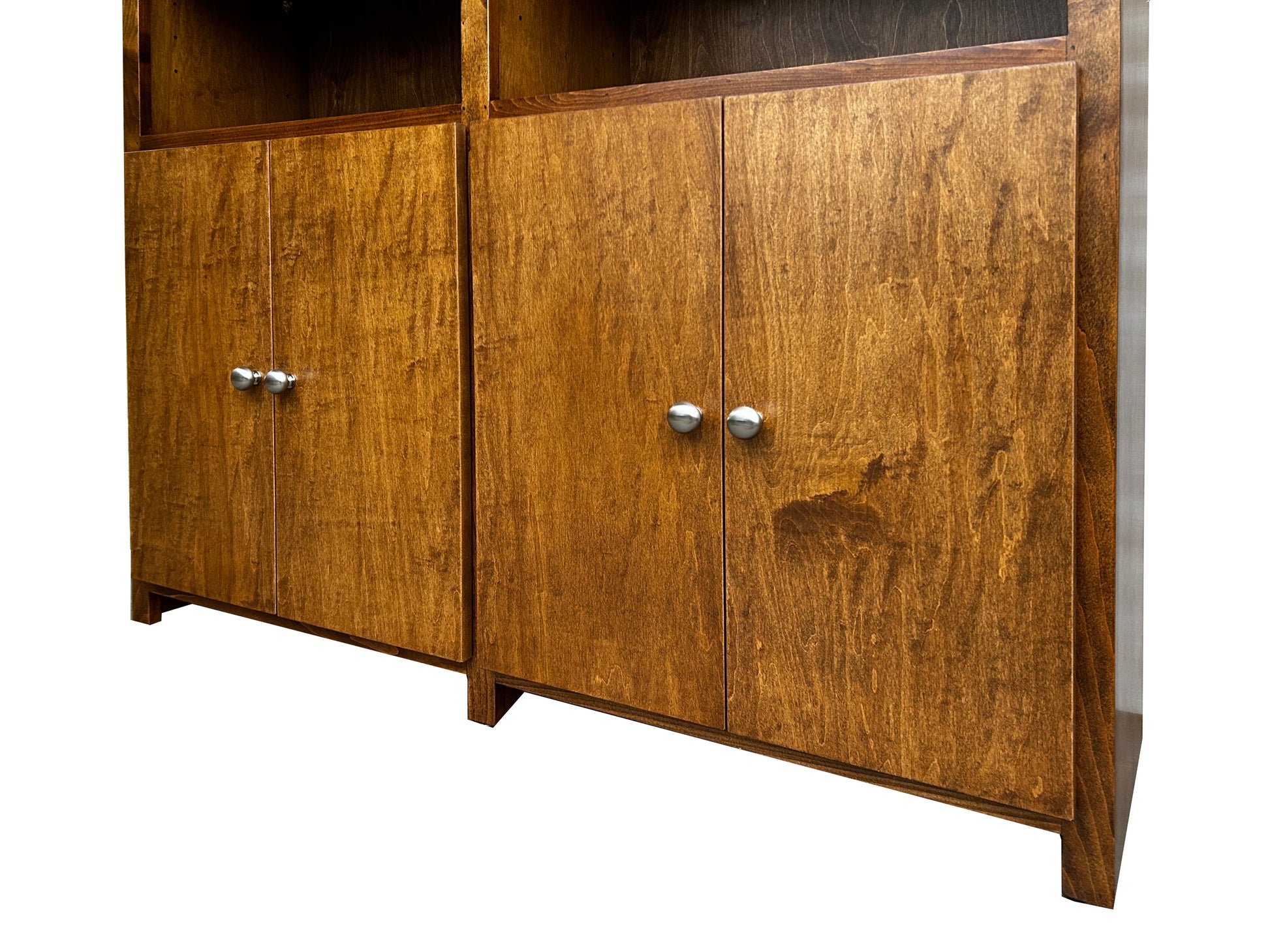 Mission bookcase 72"x 48"x 12"d with doors