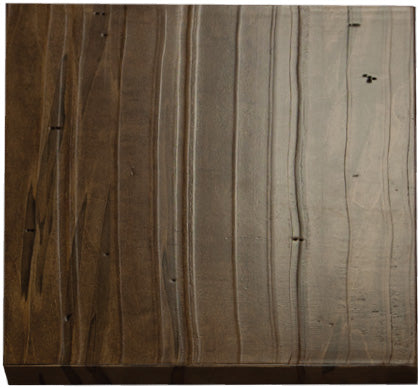 hand scraped table top finish