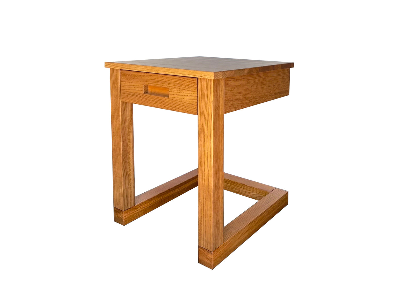 Tangent End Table in Rift Cut White Oak