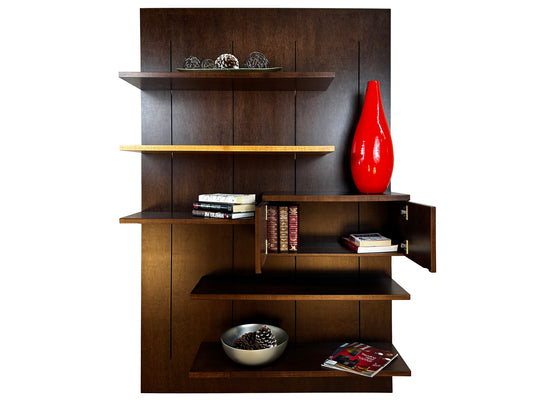 Linea wallmounted bookcase, built to order in BC