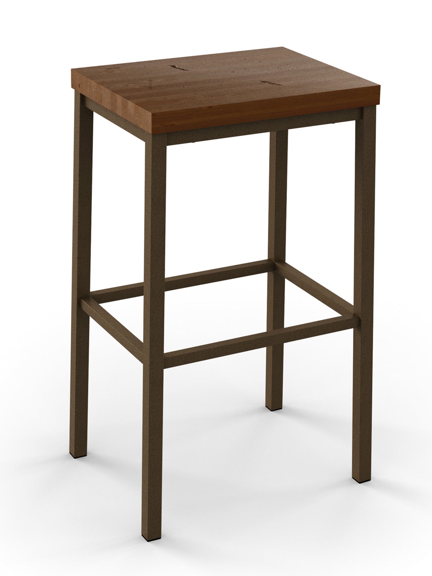 Bradley Stool - welded steel, Canadian made, upholstered solid wood custom built furniture