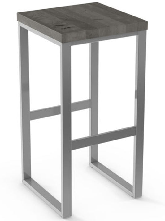 Aaron Stool - welded steel, Canadian made, fully upholstered custom built furniture