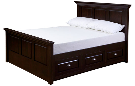 Kensington Captains Bed by Woodworks - solid wood, locally built, made to order, Canadian made