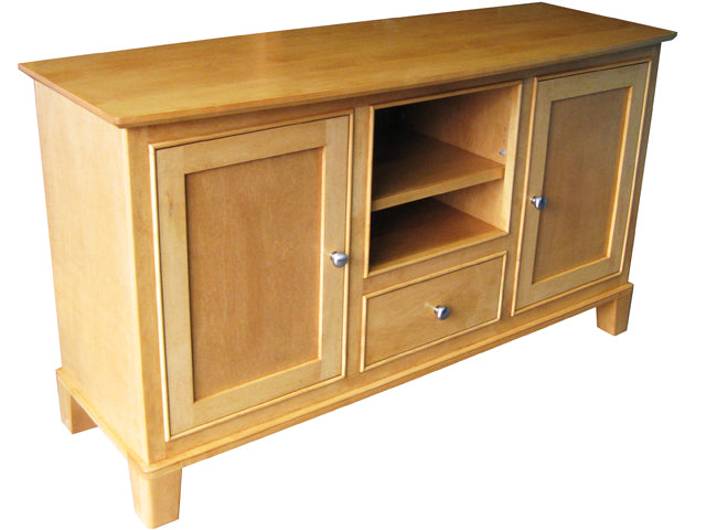 Custom Fifth Ave. Entertainment Stand - solid wood furniture | Custom Example