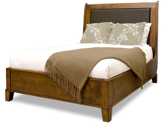 5th Ave Sleigh bed - solid wood, locally built, Canadian made|