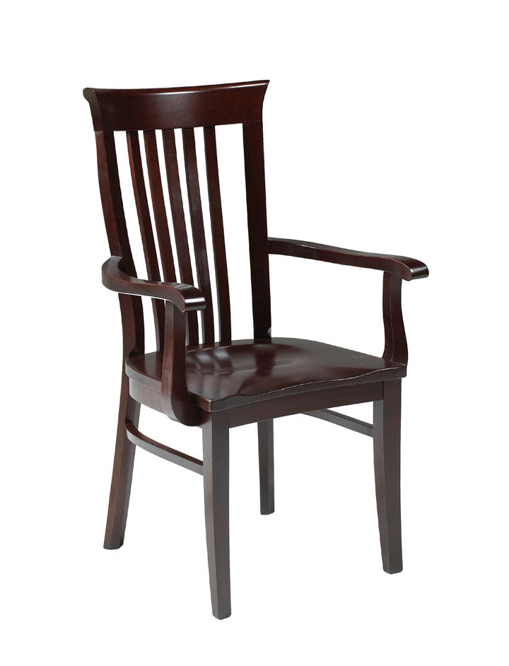 Athena Arm Chair, solid wood, Canadian made, custom, built furniture.