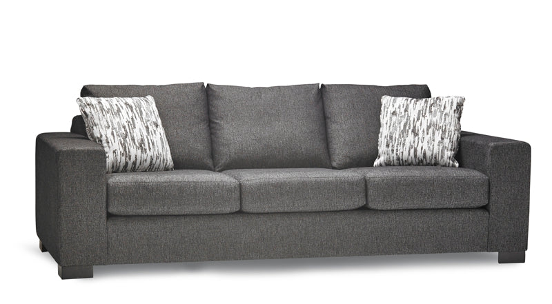 Block sofa by Stylus - solid wood frame, fully upholstered, locally built, made to order furniture, Canadian made