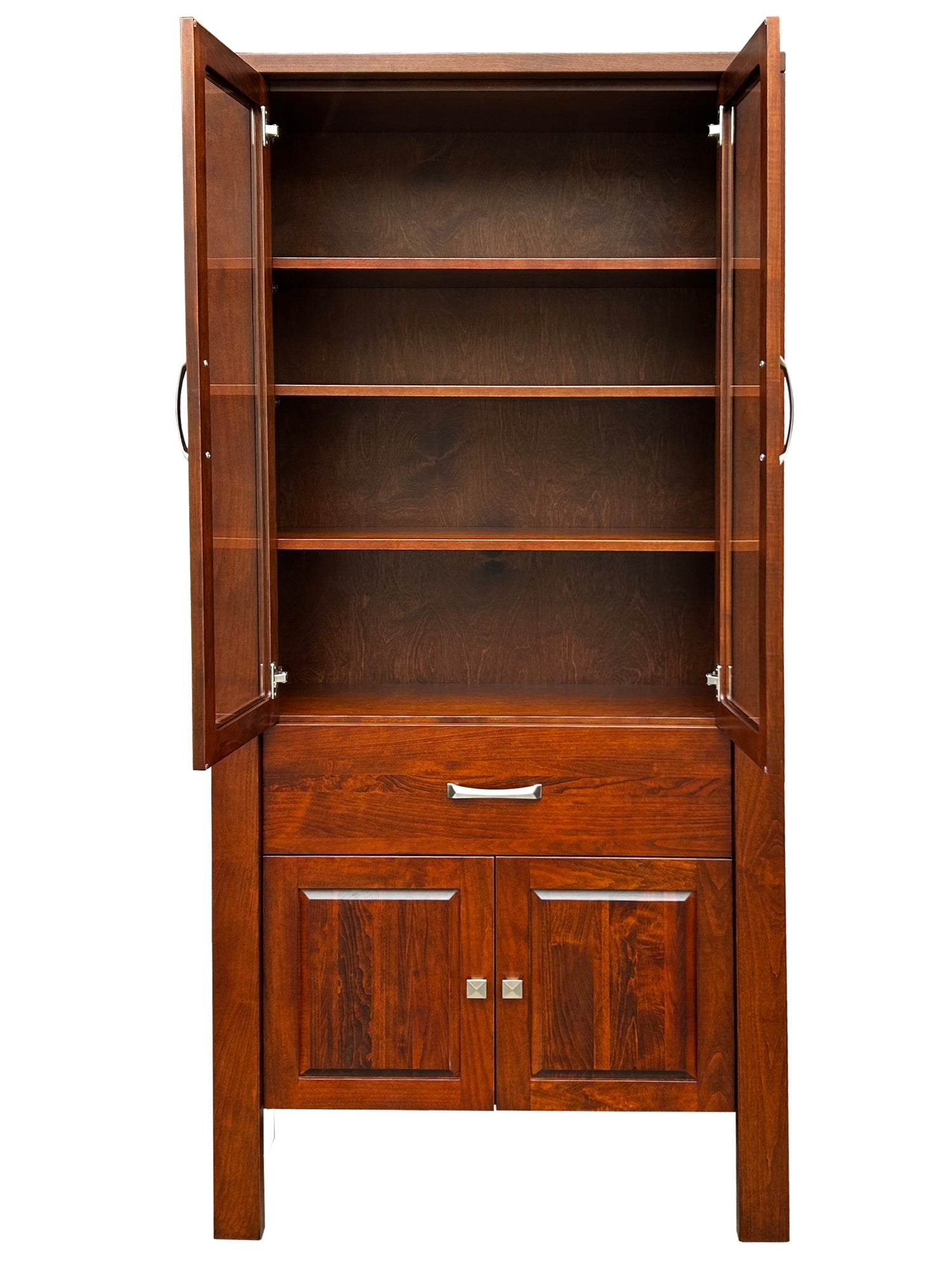 Boxwood Bookcase - with doors and drawer | Custom Example