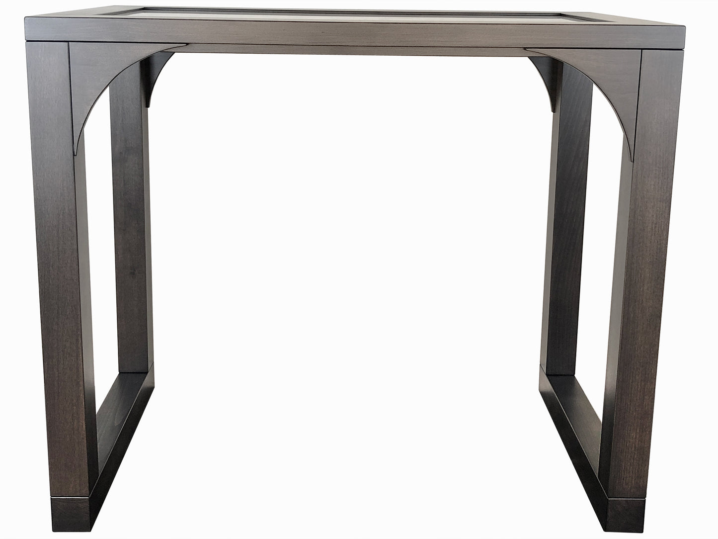 Muse Chelsea Marble and Maple console table - front view