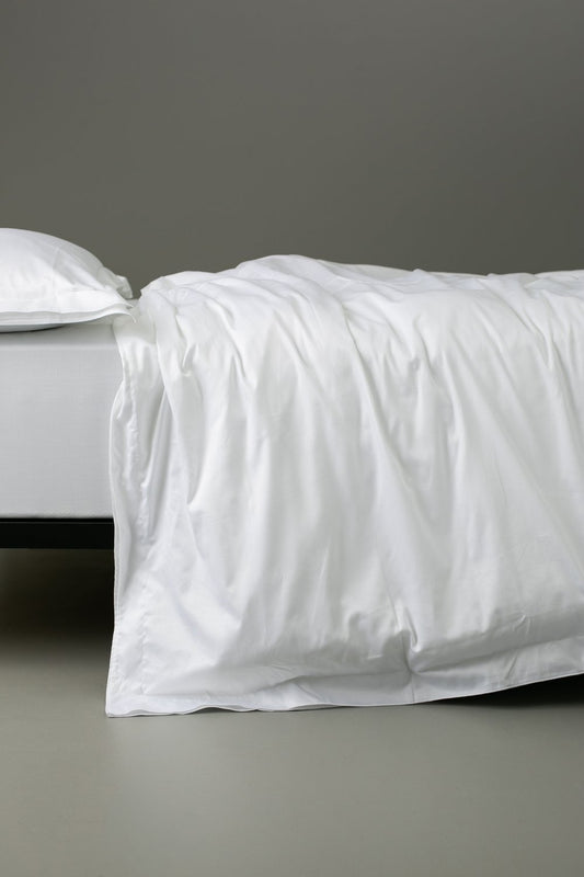 The Dialogue Duvet is made from 100% cotton and has a 500 thread count